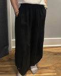 Me & Gee Black Linen Pants 19-787