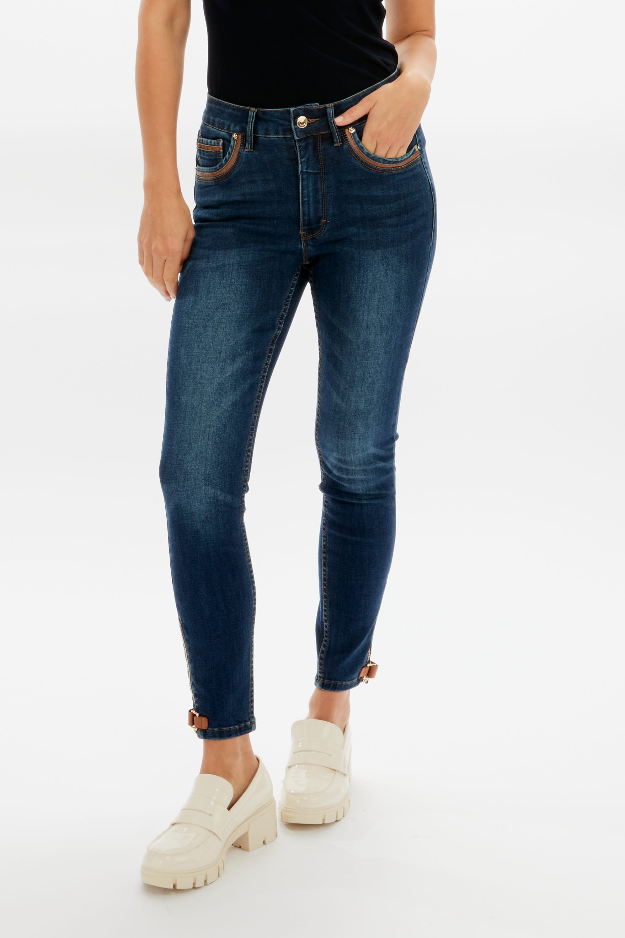 Frank Lyman Skinny High-waisted Jeans Style 226182u