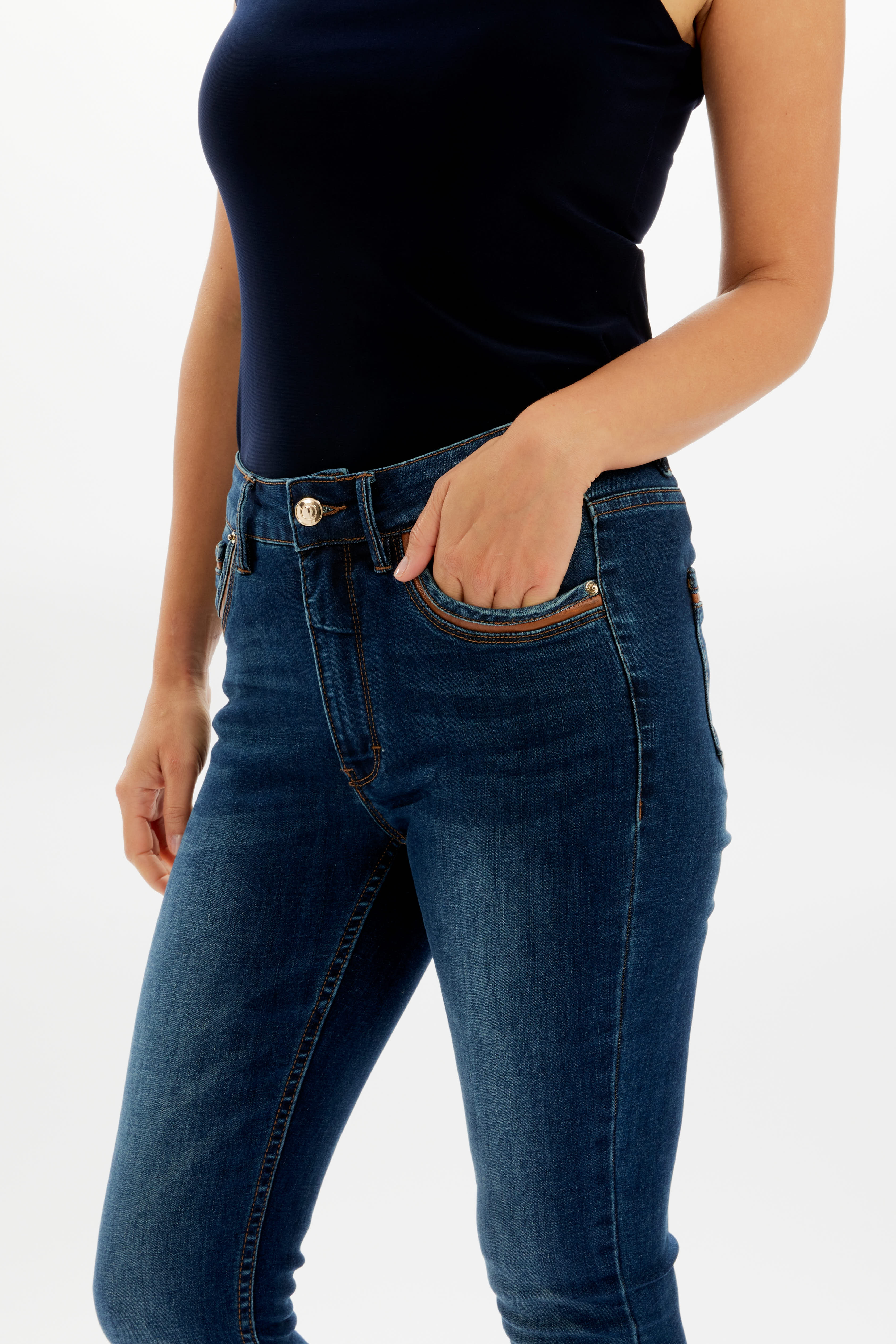 Frank Lyman Skinny High-waisted Jeans Style 226182u