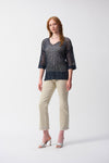 Joseph Ribkoff Embellished V-neck Pullover Style 241922