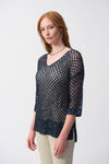 Joseph Ribkoff Embellished V-neck Pullover Style 241922