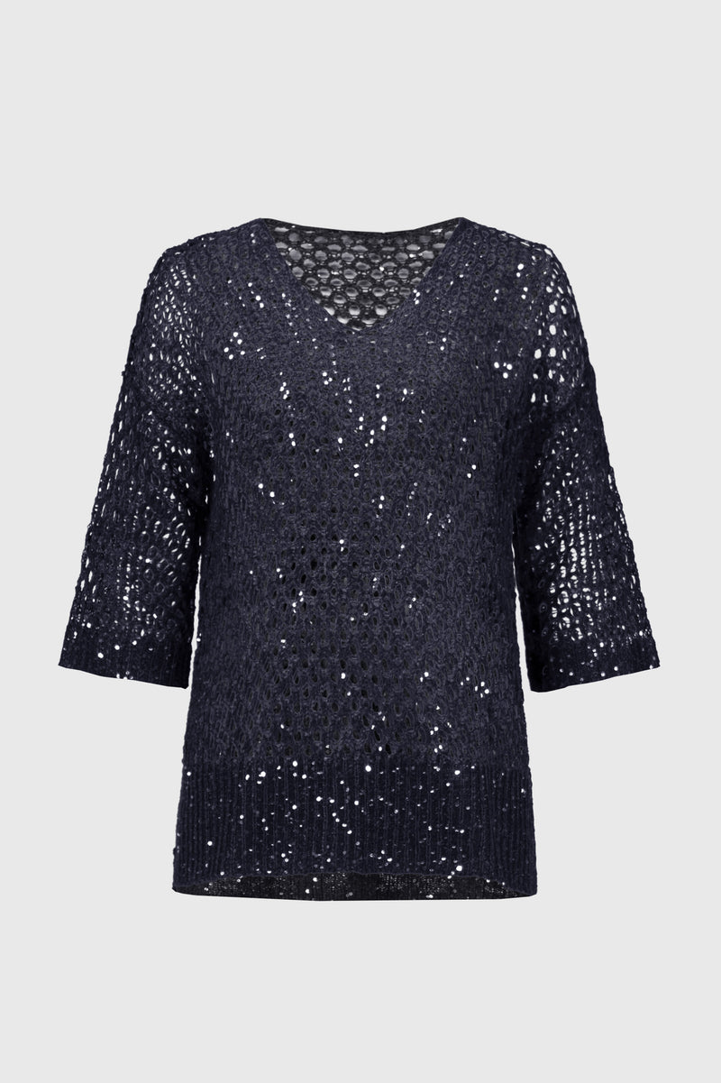 Joseph Ribkoff Embellished V-neck Pullover Style 241922