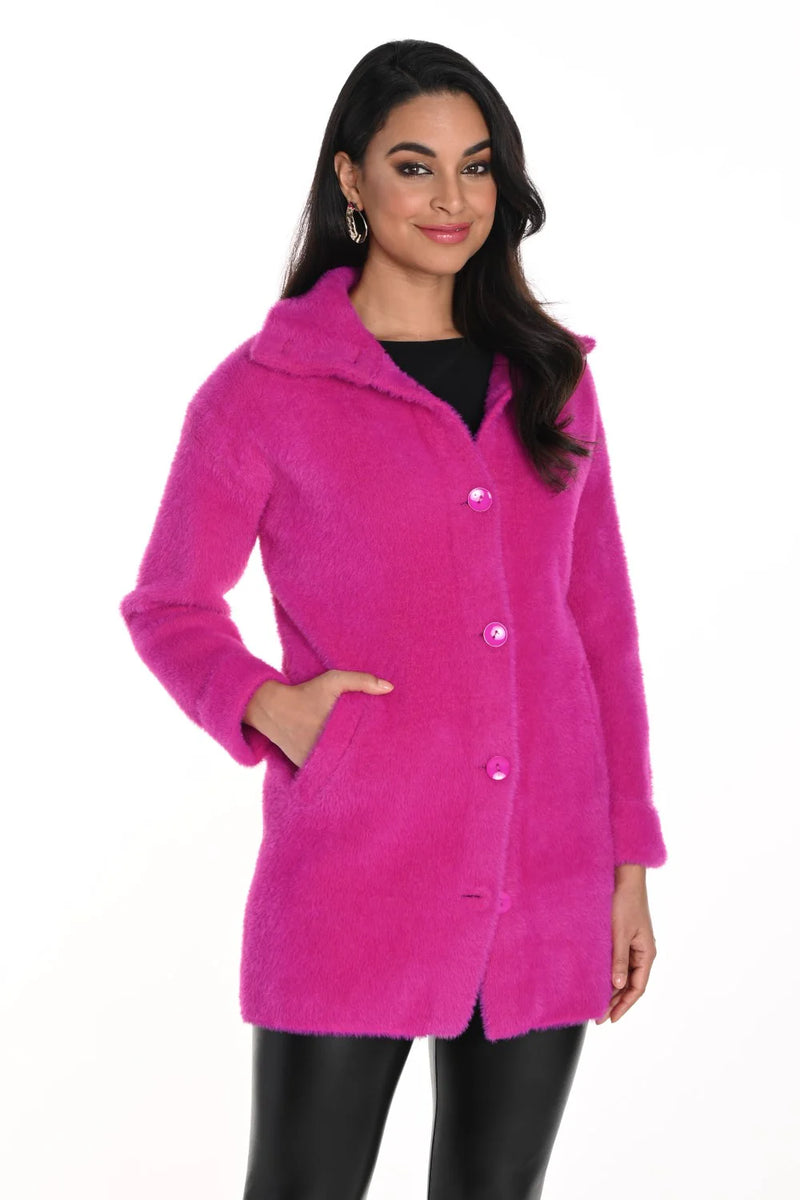 Frank Lyman 243507U Fuchsia Knit Jacket