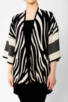 Frank Lyman Relaxed Fit Zebra Kimono Style 243535u