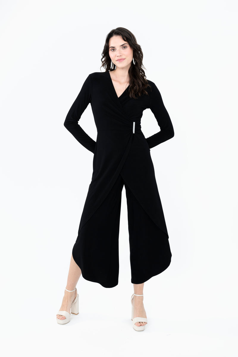 Joseph Ribkoff Full-length Wrap Jumpsuit Style 244155