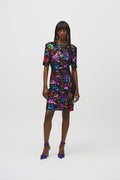 Joseph Ribkoff Knee-length Sheath Dress With Jewels Style 244180