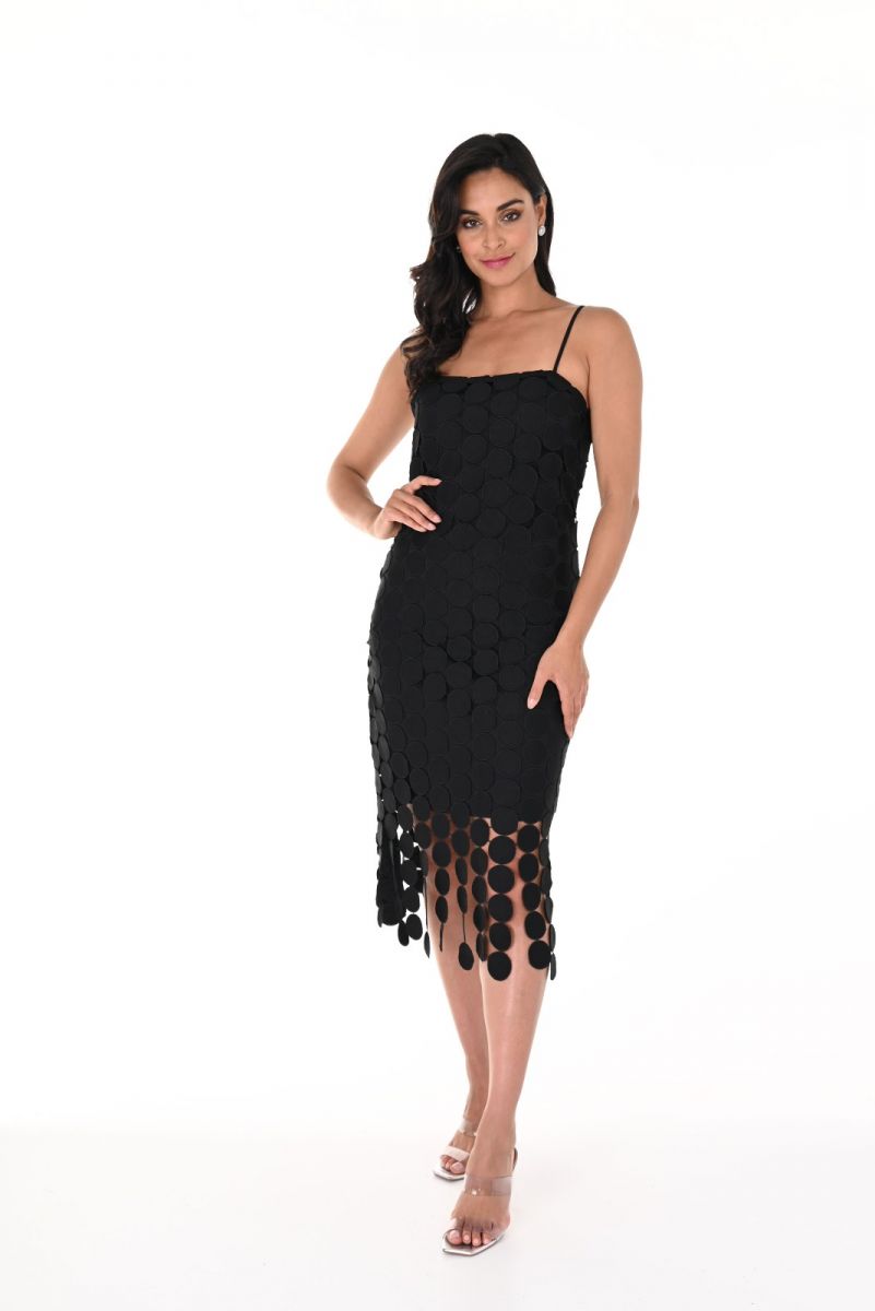 Frank Lyman Sleeveless Multi Circle Cutout Dress Style 248210U