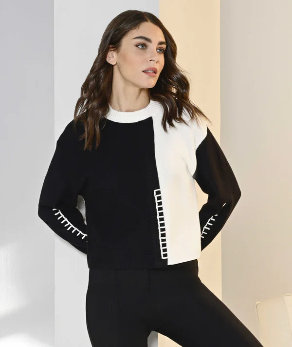 Icona Black & White Sweater - 64340