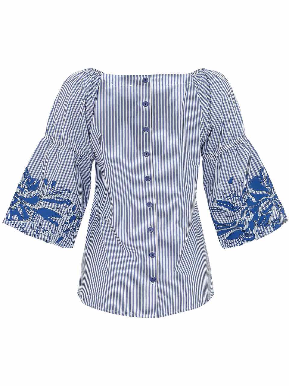Dolcezza Boho Blouse “Blue Lotus” (25155)