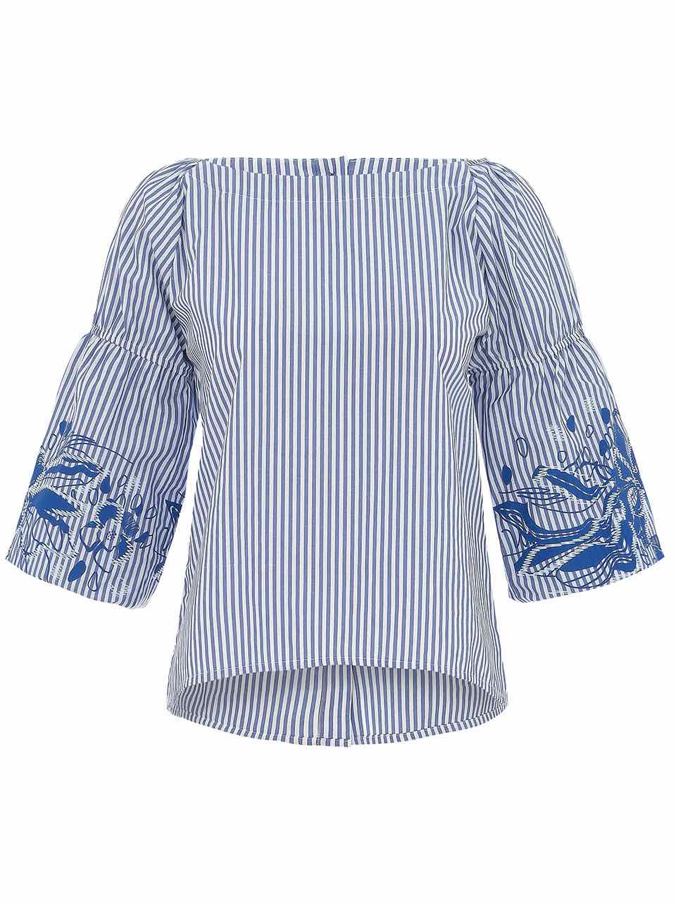 Dolcezza Boho Blouse “Blue Lotus” (25155)