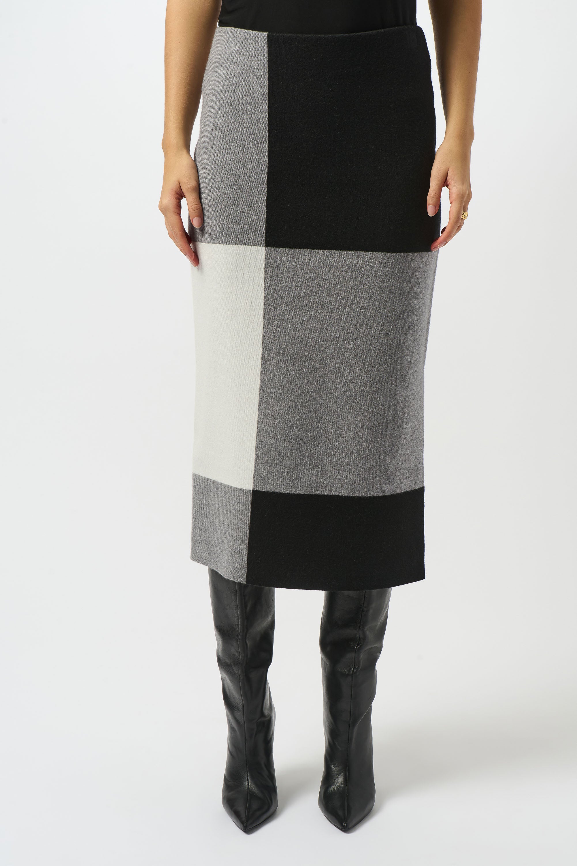 Joseph Ribkoff High-waist Knitted Pencil Skirt Style 253908