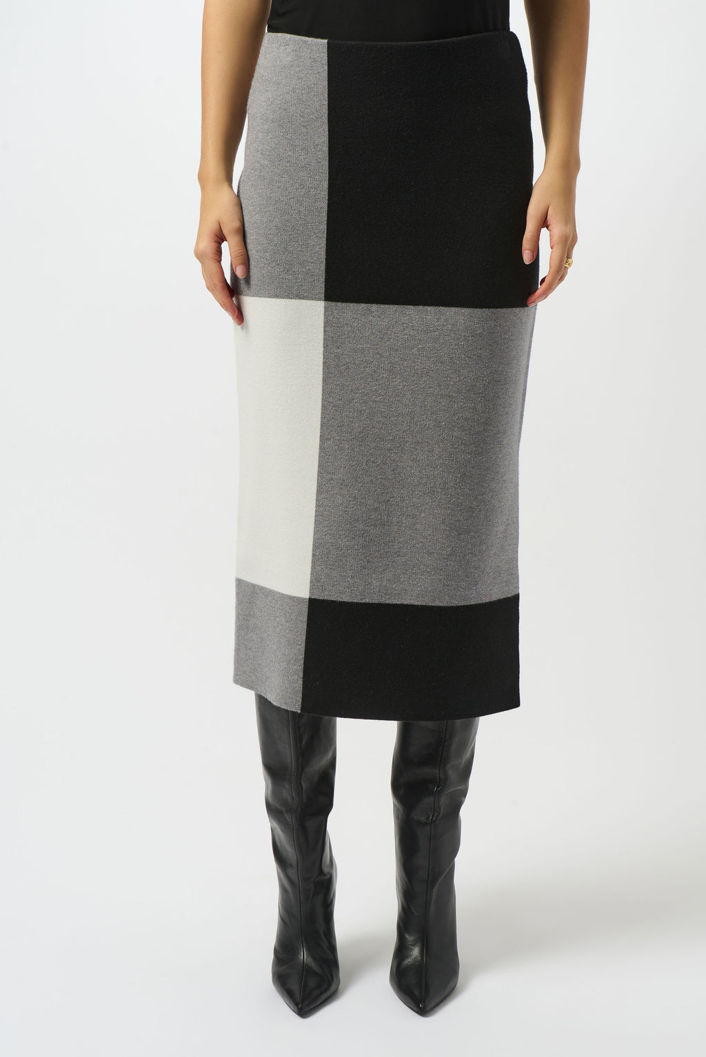 Joseph Ribkoff High-waist Knitted Pencil Skirt Style 253908