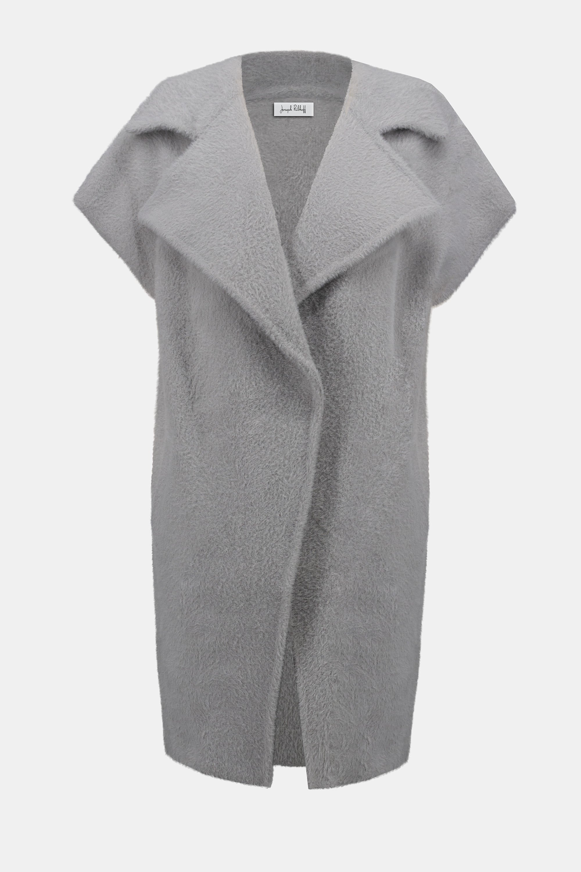 Joseph Ribkoff Feather Yarn Boxy Sweater Vest Style 253958