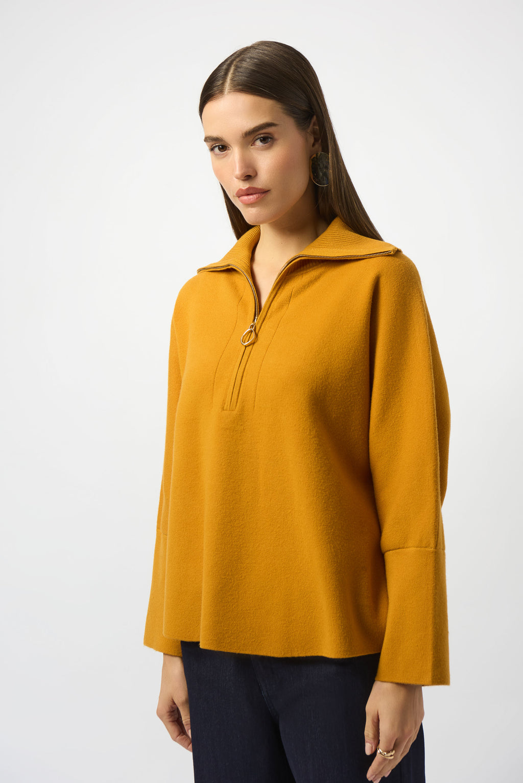 Joseph Ribkoff Hooded Zipper Relaxed Fit Style 253963