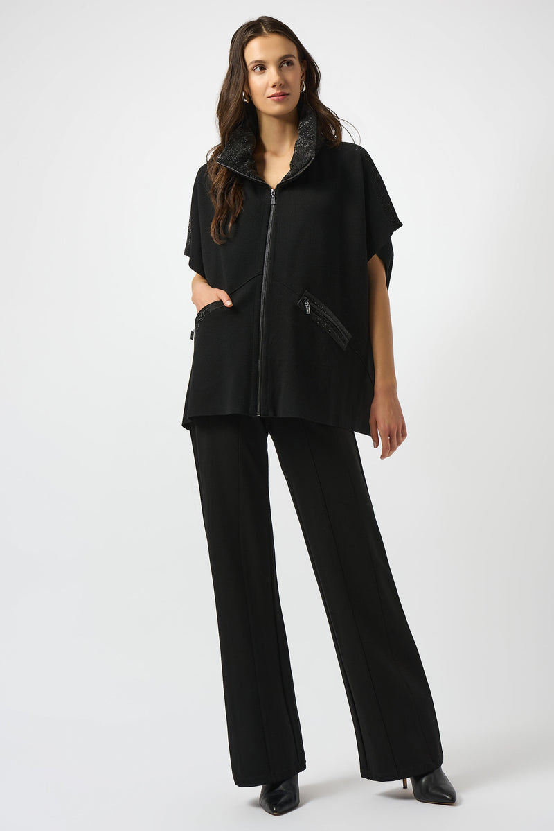 Joseph Ribkoff Zipper Casual Sleeveless Top Style 253998