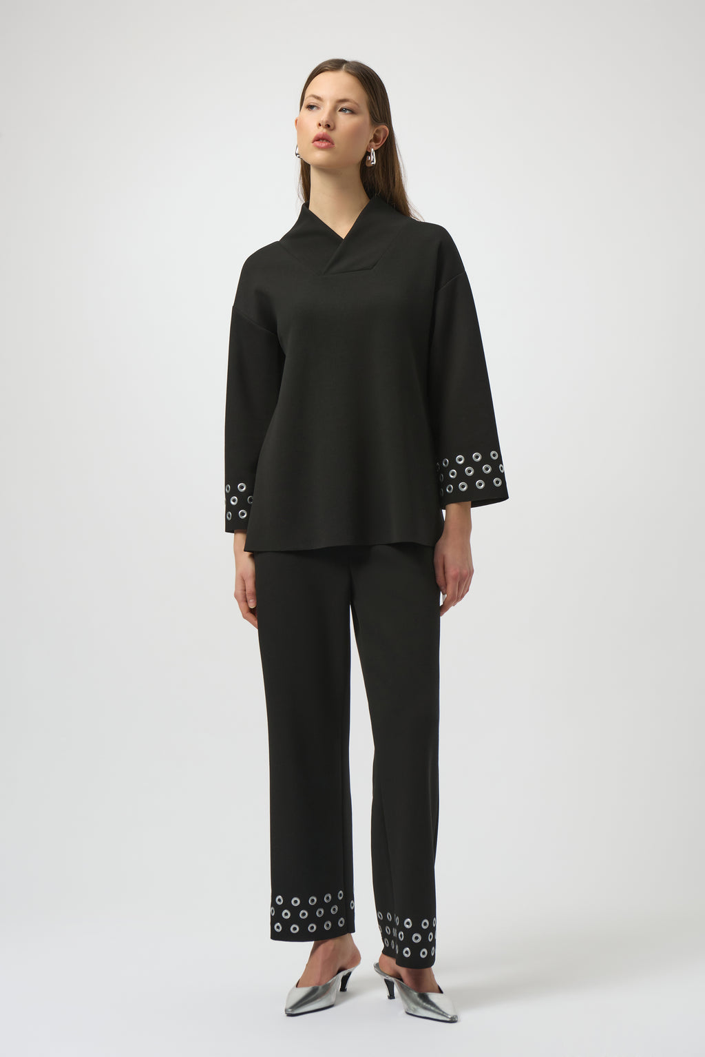 Joseph Ribkoff V-neck Embellished Pullover Style 254067