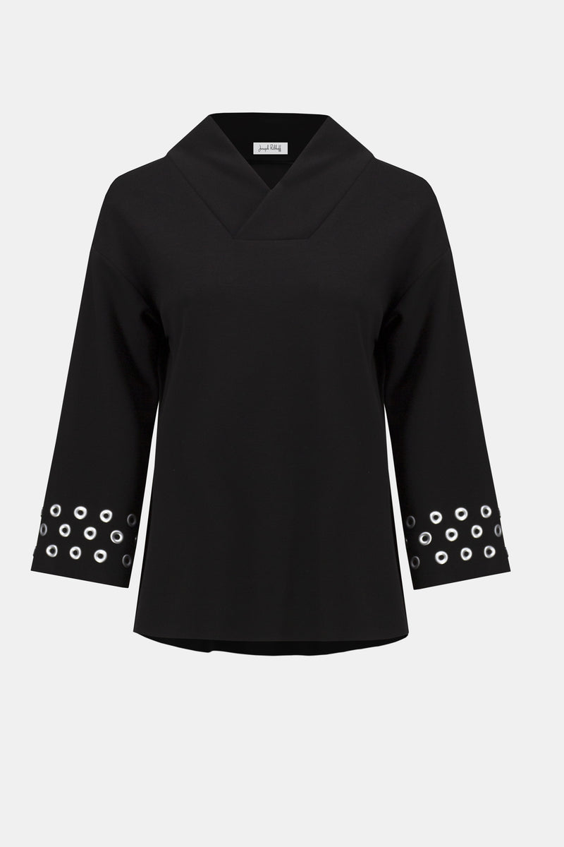 Joseph Ribkoff V-neck Embellished Pullover Style 254067