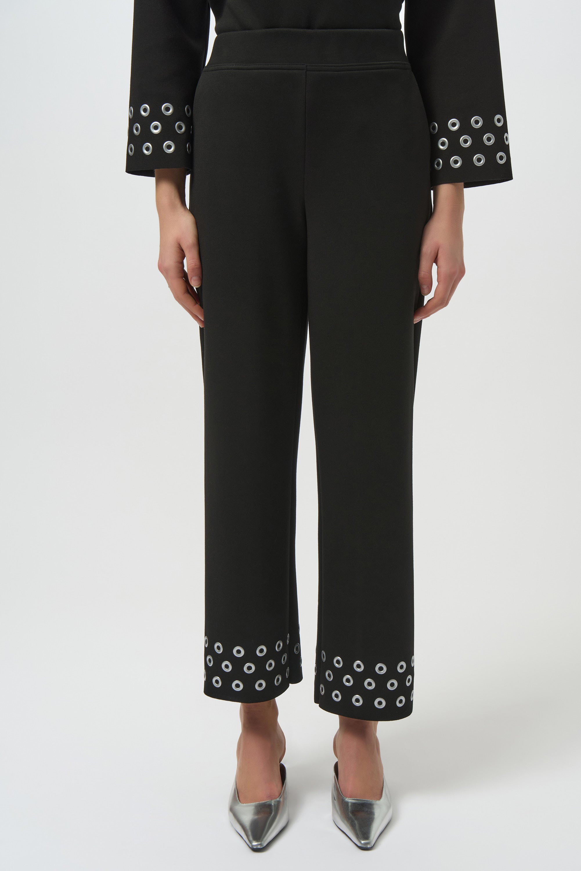 Joseph Ribkoff Embellished Casual Mid-rise Trousers Style 254094