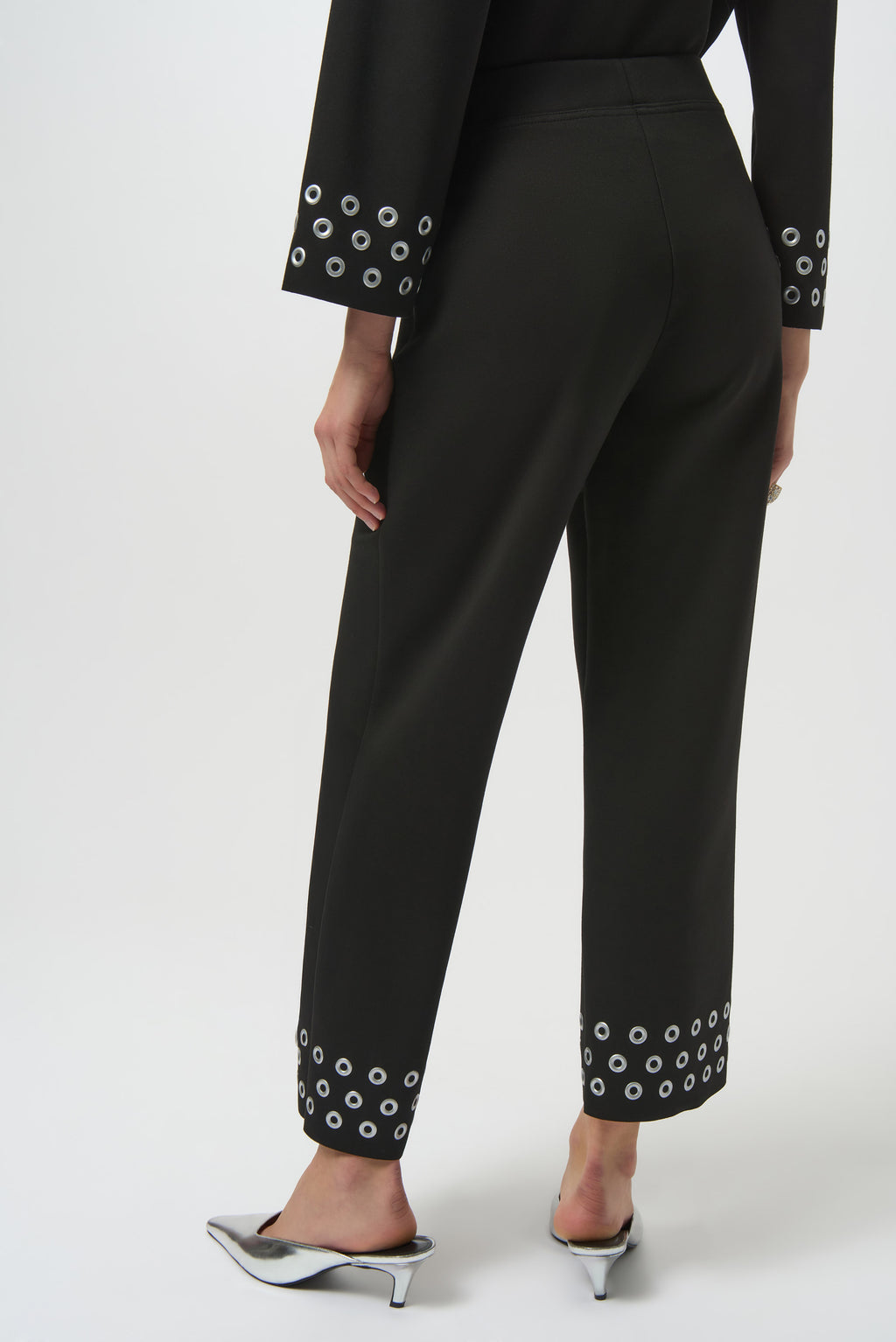 Joseph Ribkoff Embellished Casual Mid-rise Trousers Style 254094