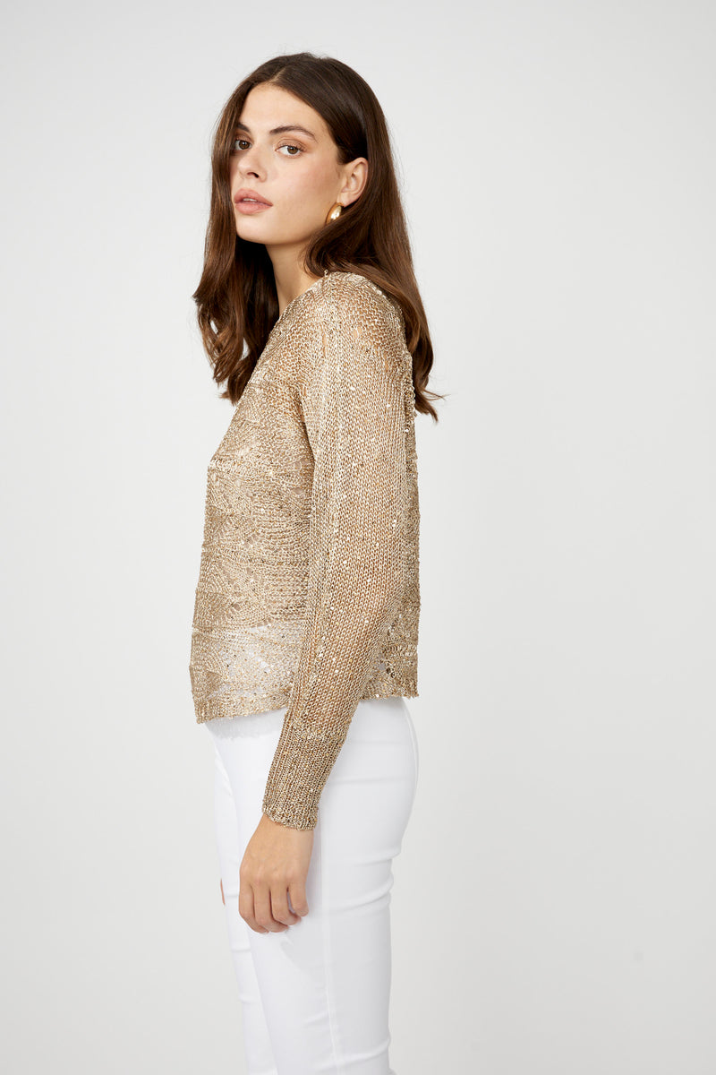 Frank Lyman Glamorous Jewel Embellished Pullover Style 256724u