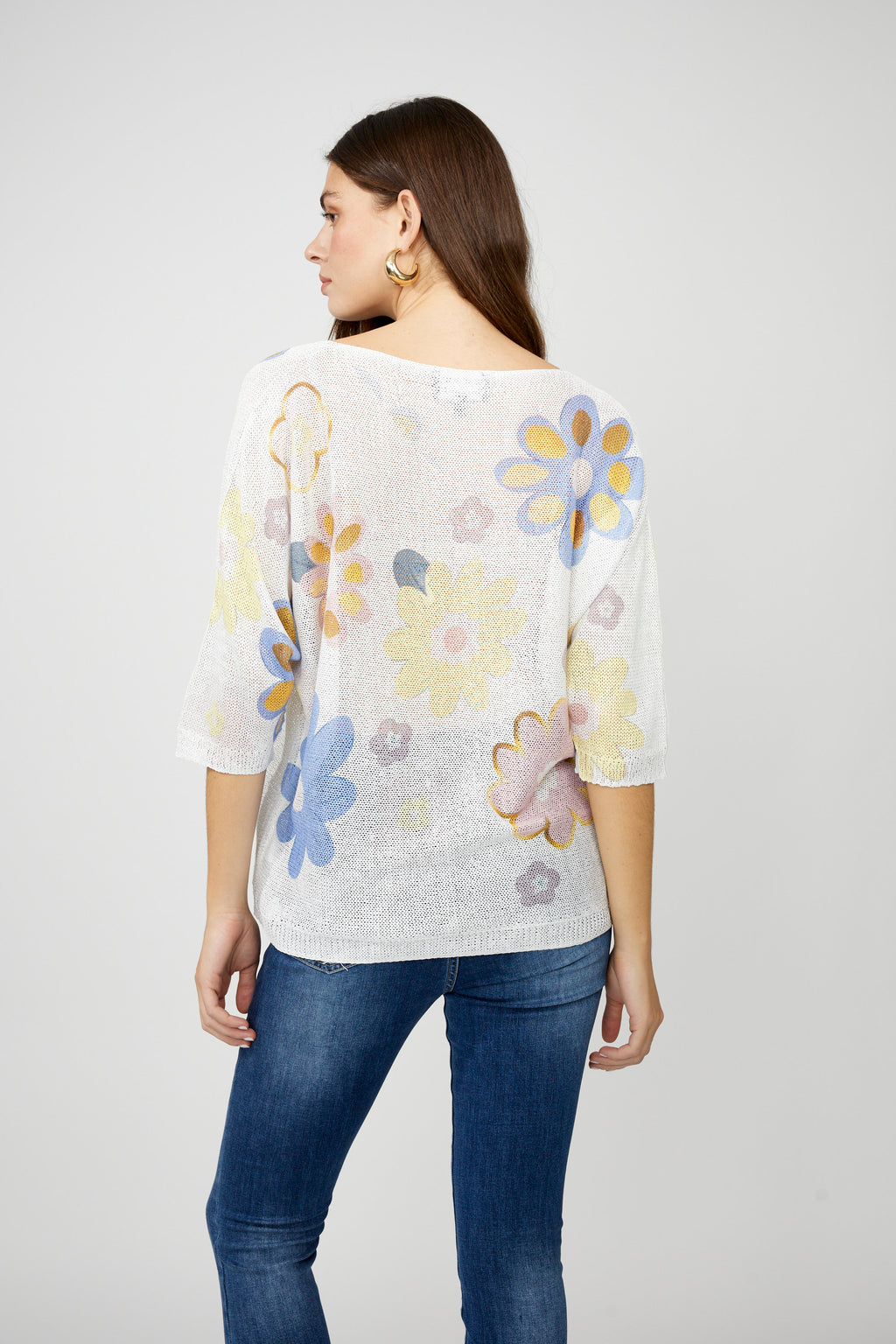 Frank Lyman Floral Print Relaxed Fit Style 256795u