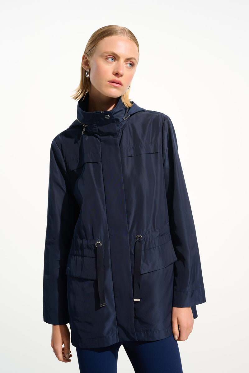 Joseph Ribkoff Hooded Jacket With Zipper Style 261630