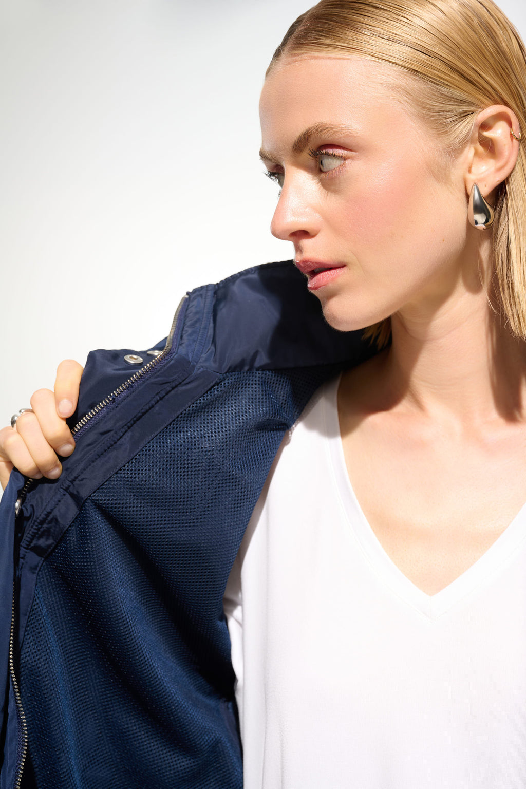 Joseph Ribkoff Hooded Jacket With Zipper Style 261630