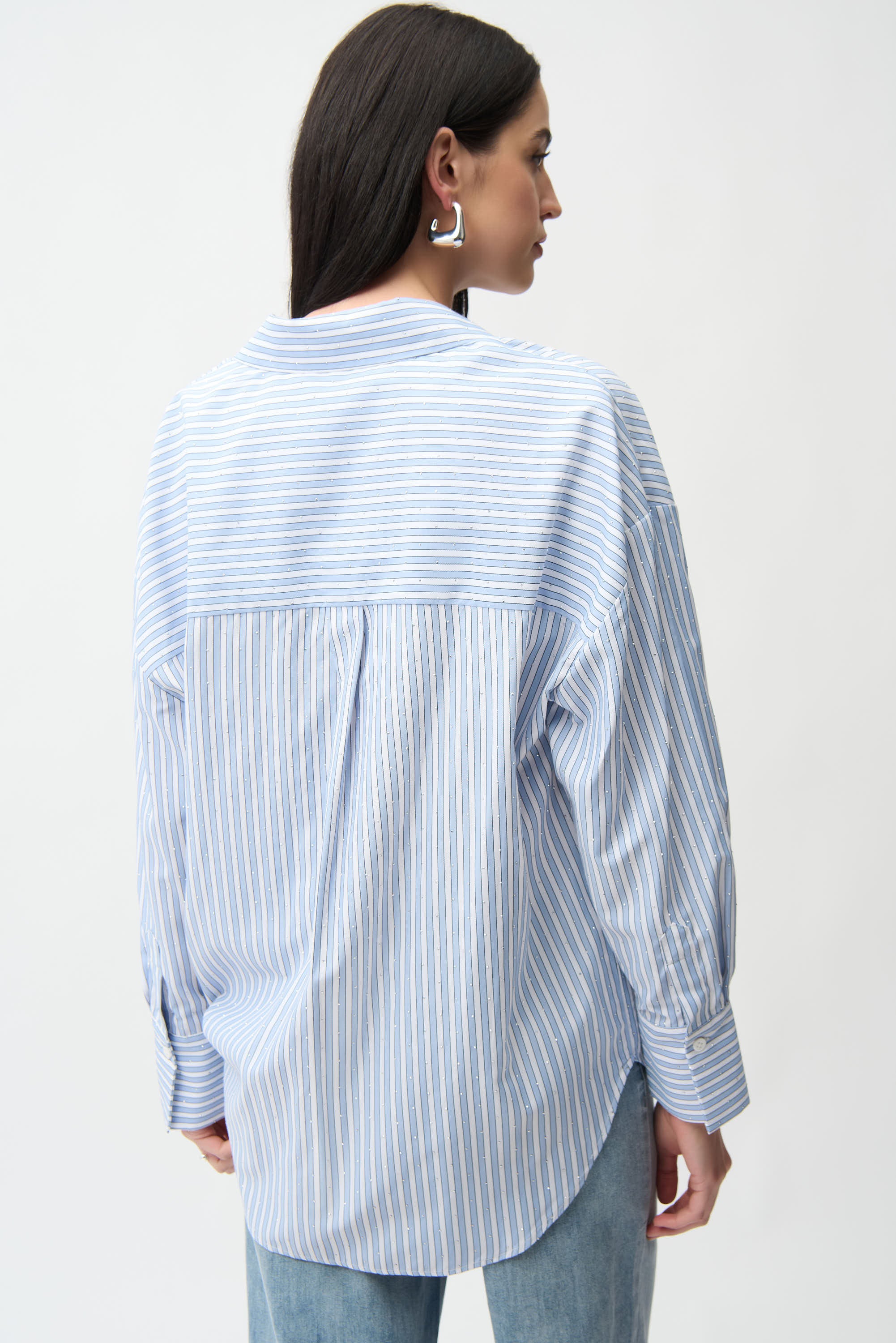 Joseph Ribkoff Striped Casual Button Shirt Style 261931