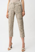 Joseph Ribkoff Slim Cropped Floral Trousers Style 261959