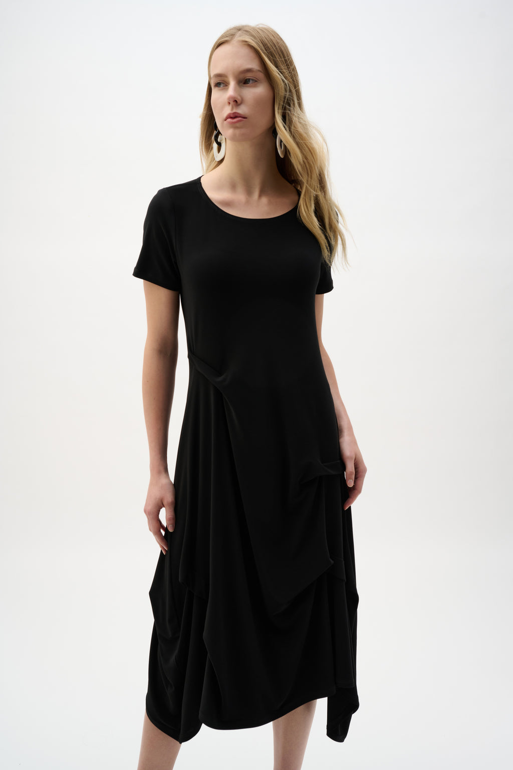 Joseph Ribkoff Casual Ruched Midi Dress Style 262032