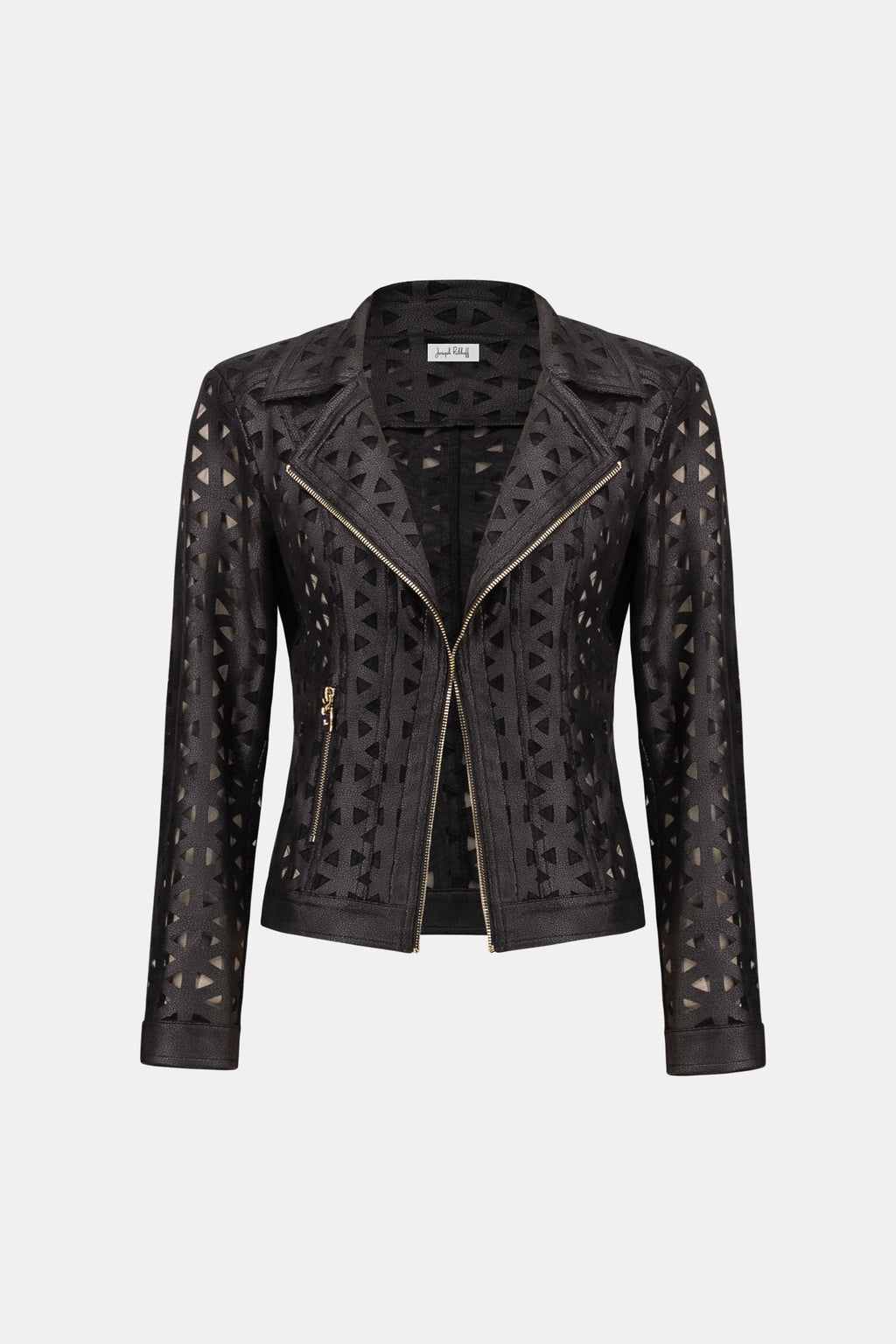 Joseph Ribkoff Leather Biker Jacket Style 263910