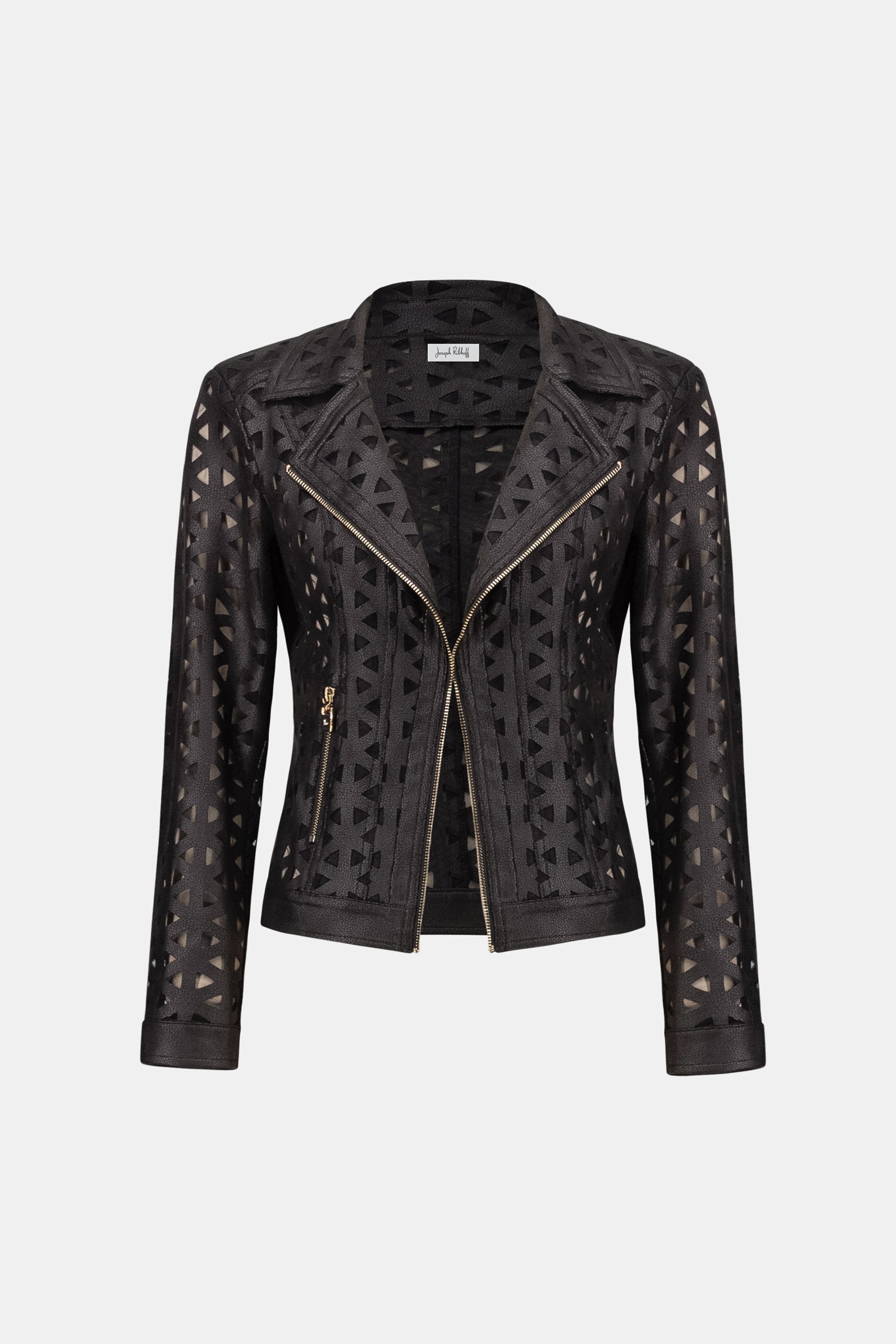 Joseph Ribkoff Leather Biker Jacket Style 263910