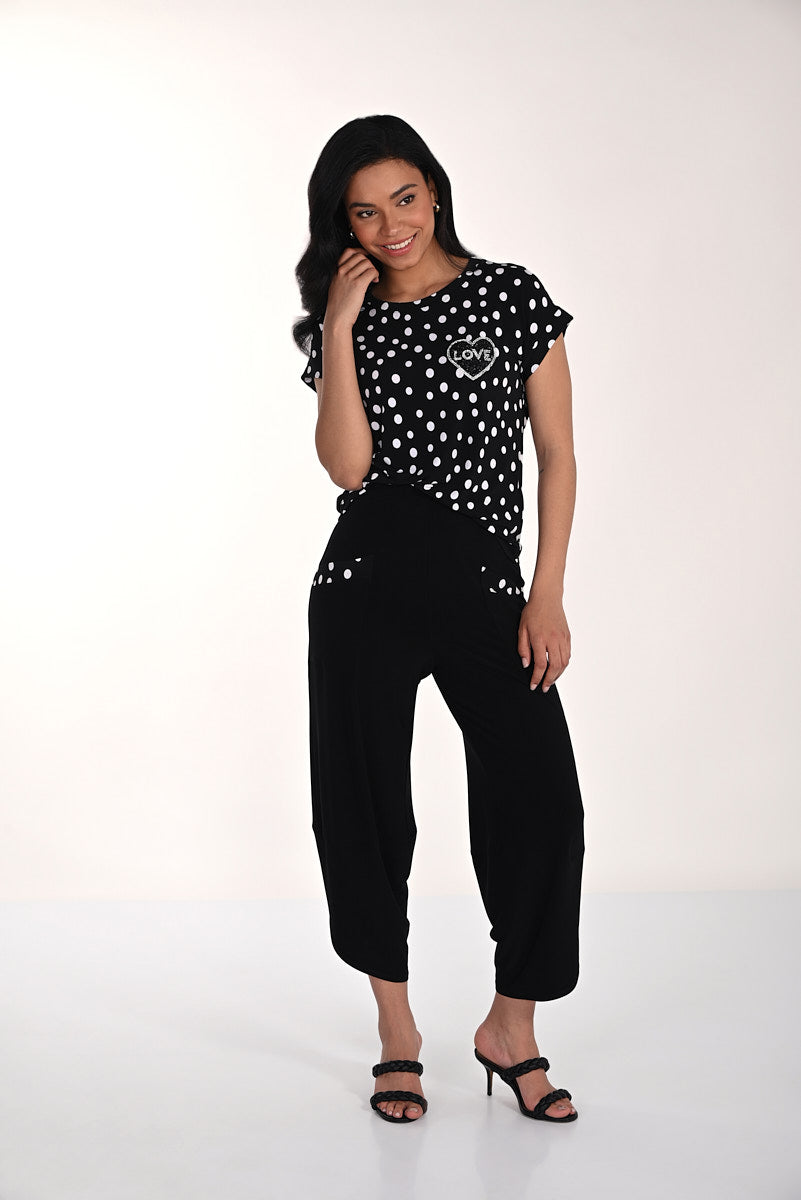 Frank Lyman Relaxed Cropped Trousers Style 266101