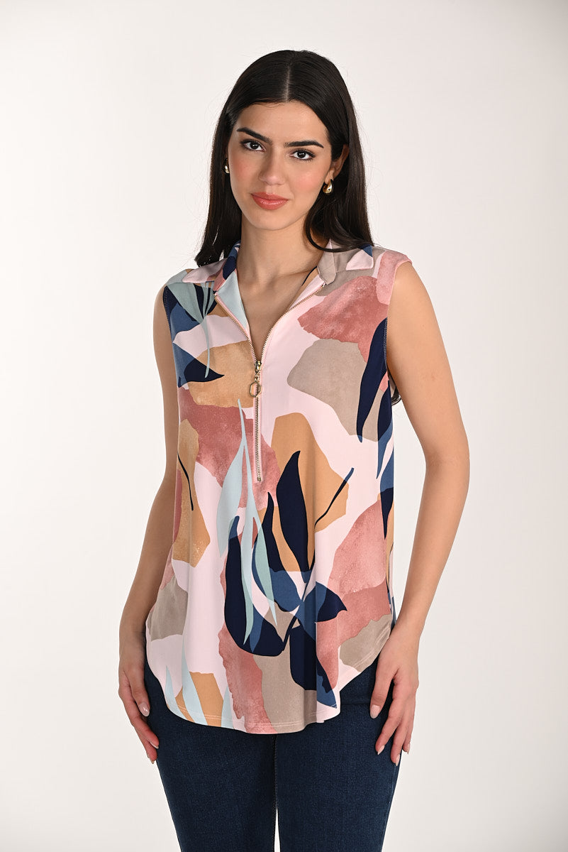 Frank Lyman Casual Zipper Top Style 266132
