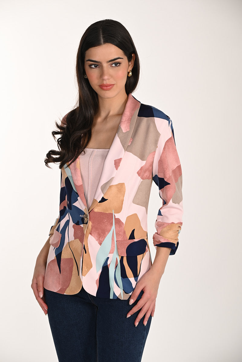Frank Lyman Abstract Hip-length Jacket Style 266135