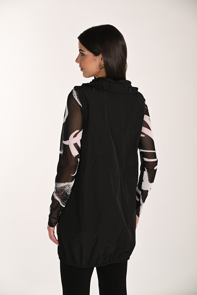 Frank Lyman Hooded Sporty Sleeveless Vest Style 266288