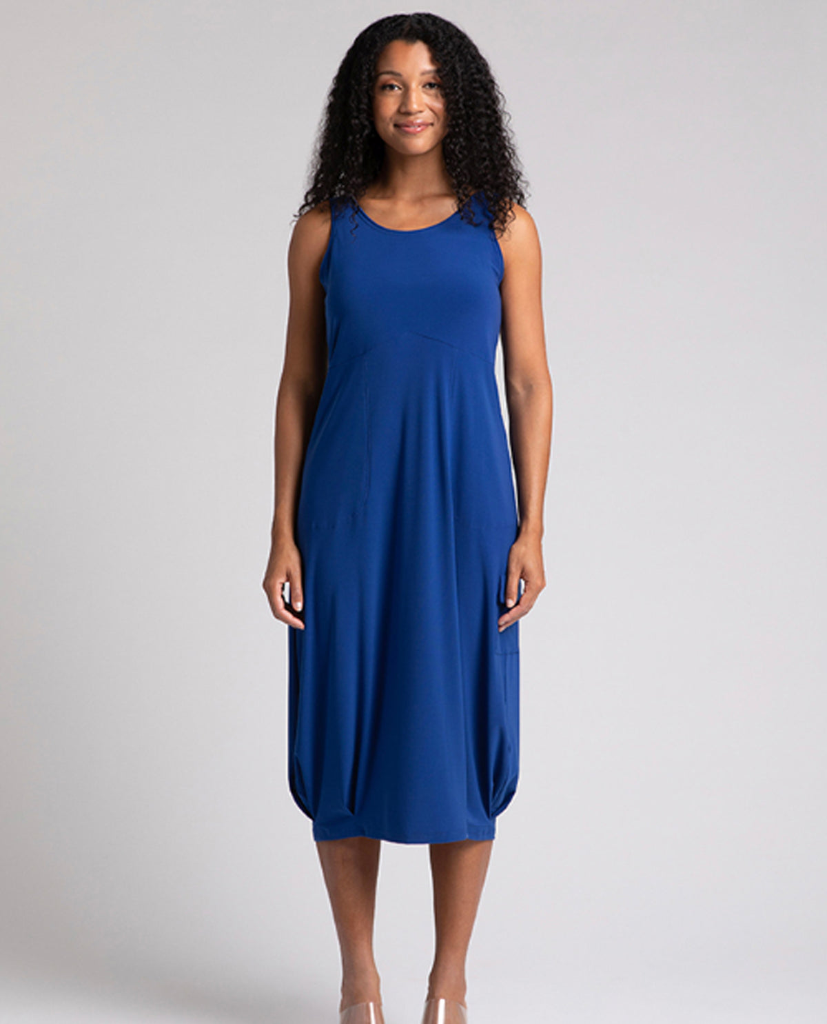 SYMPLI 28175 NU PLEAT HEM TANK DRESS