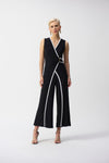 Joseph Ribkoff Formal Sleeveless V-neck Jumpsuit Style 251048