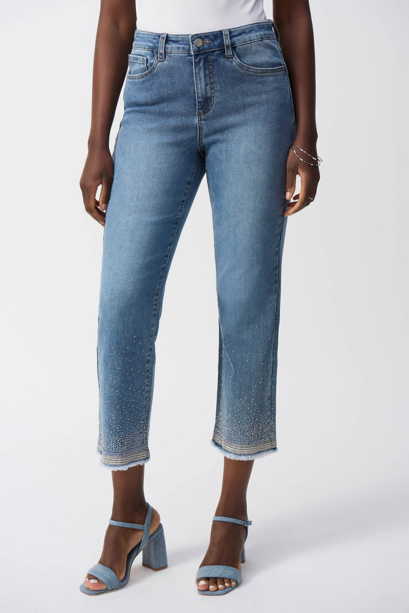 Joseph Ribkoff High-waisted Ankle-length Jeans Style 251956