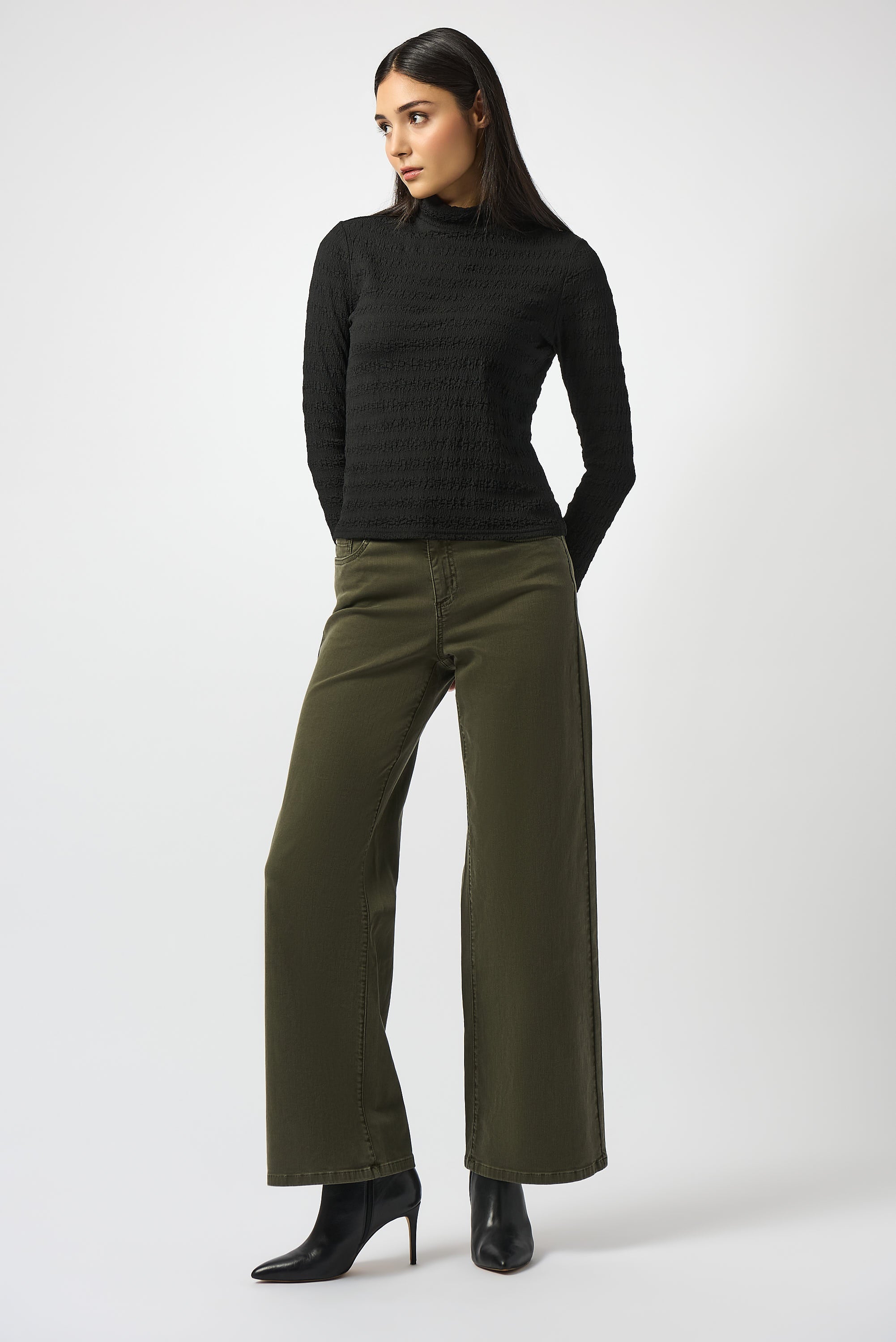 Joseph Ribkoff High Neck Textured Pullover Style 253294