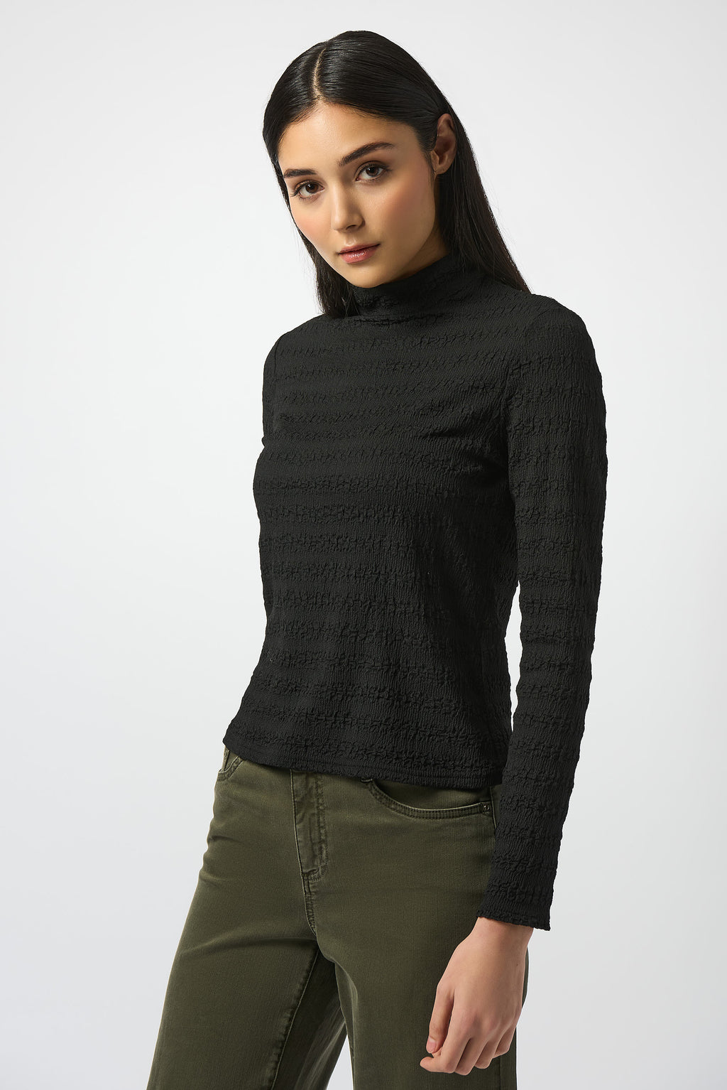 Joseph Ribkoff High Neck Textured Pullover Style 253294