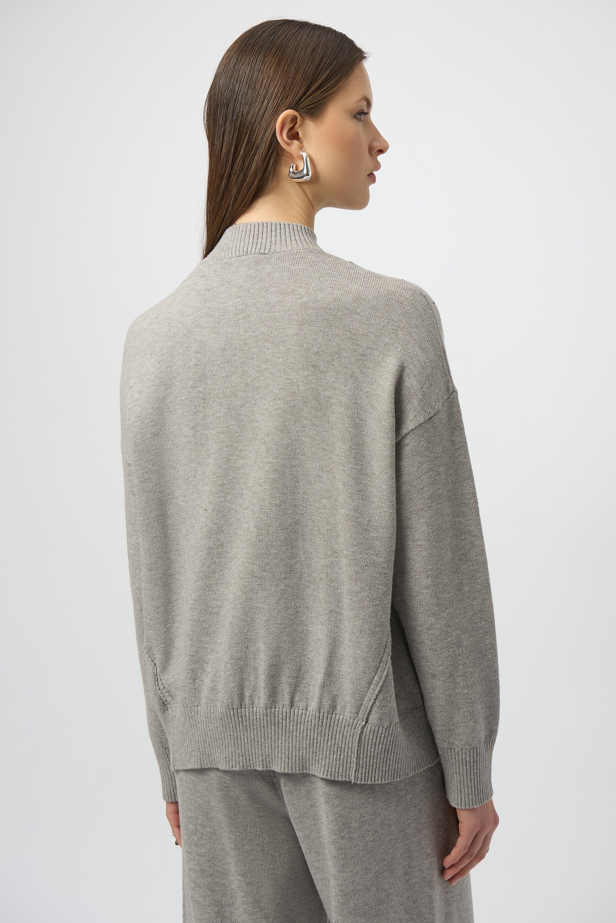 Joseph Ribkoff Rhinestone Mock Neck Sweater Pullover Style 254933