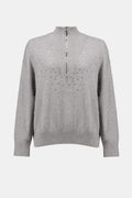 Joseph Ribkoff Rhinestone Mock Neck Sweater Pullover Style 254933