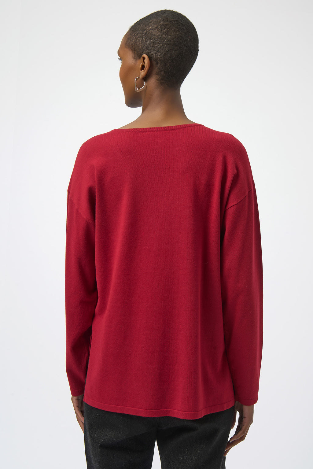 Joseph Ribkoff V-neck Pullover With Jewel Style 254966