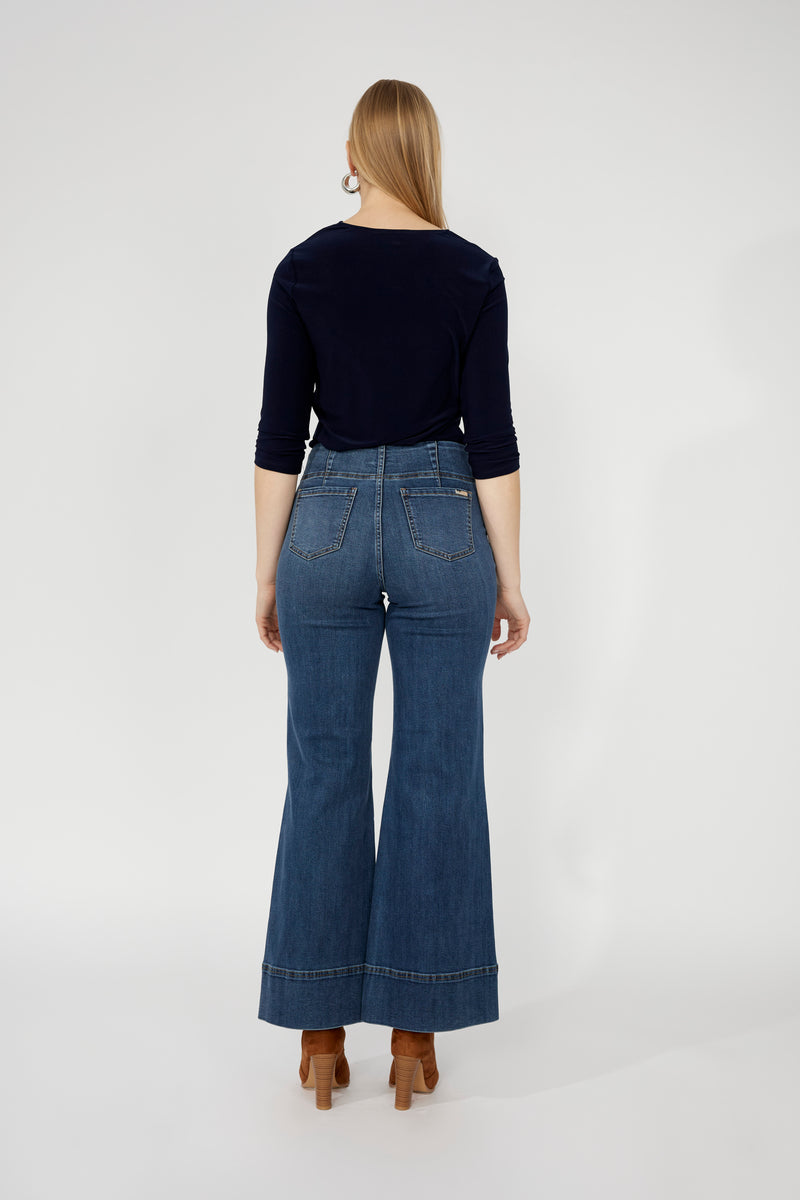 Frank Lyman High-waisted Wide-leg Trousers Style 253805