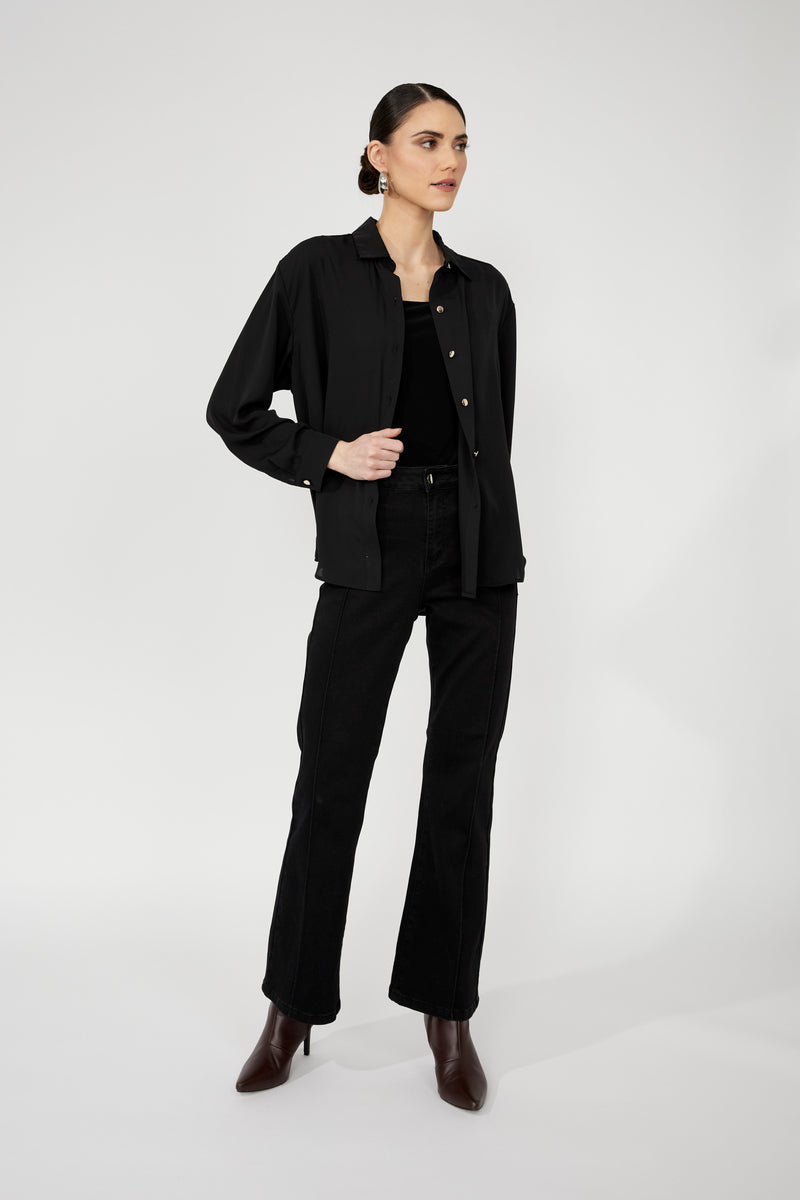 Frank Lyman Leopard Jewel Button Blouse Style 253829