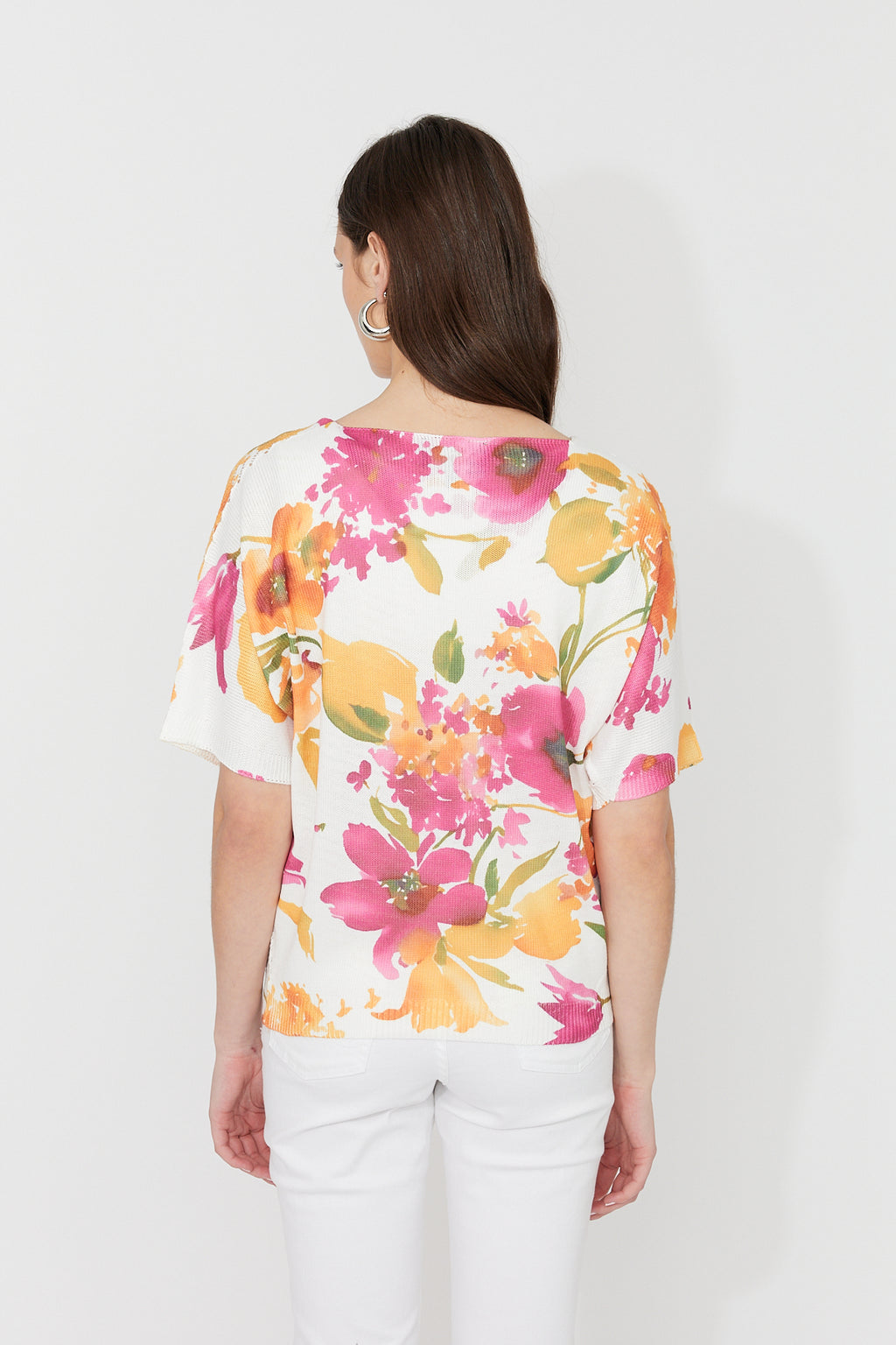 Frank Lyman Floral V-neck Pullover Style 261644