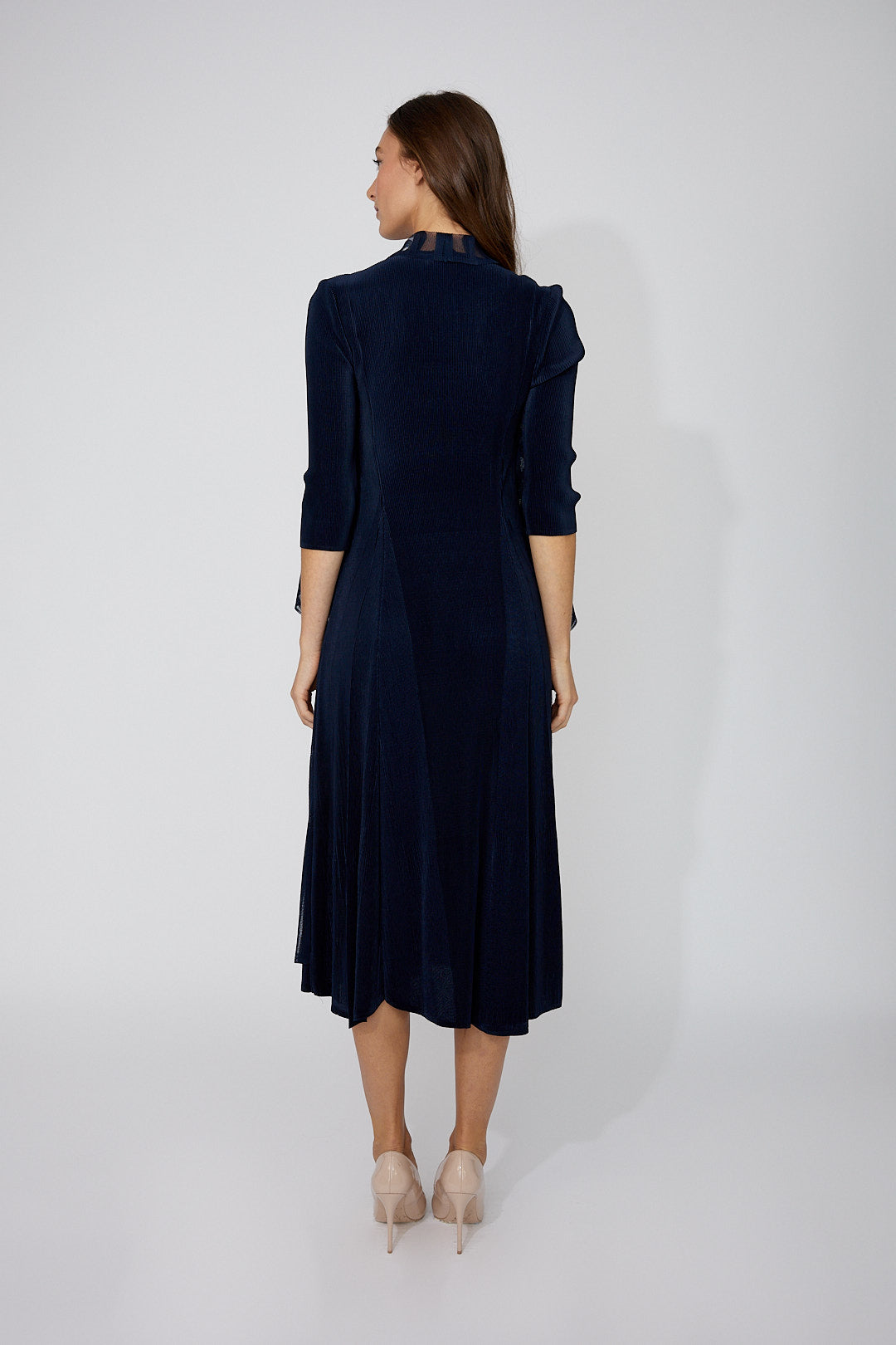 Frank Lyman Formal Midi 3/4 Sleeve Dress Style 268506