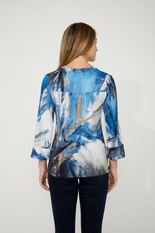 Dolcezza V-neck Hip-length Pullover Style 75671