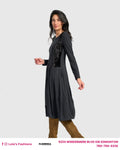 Alembika Sterling Dress in Grey Mix AD908G